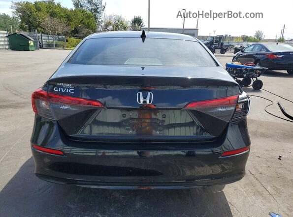 2HGFE2F20NH569256 2022 HONDA CIVIC Black უკანა ხედი