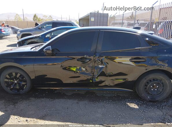 2HGFE2F20PH538494 2023 HONDA CIVIC Black Вид задньої частини салону