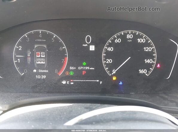 2HGFE2F20PH550046 2023 HONDA CIVIC White უკანა სავარძლების ხედი