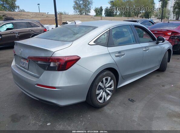 2HGFE2F20SH509957 2025 HONDA CIVIC Silver უკანა მარჯვენა