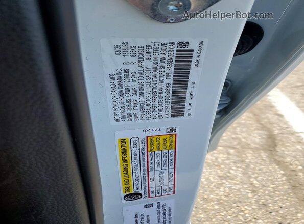 2HGFE2F20SH588269 2025 HONDA CIVIC White Engine compartment view