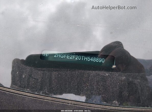 2HGFE2F20TH548890 2026 HONDA CIVIC Black Вид підкапотного простору