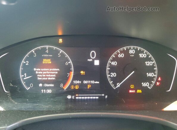 2HGFE2F21NH545516 2022 HONDA CIVIC Серебряный Вид щитка приборов