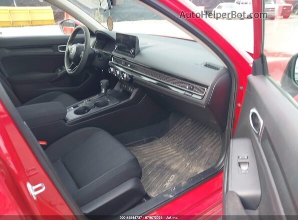 2HGFE2F21PH541873 2023 HONDA CIVIC Red Вид салону спереду