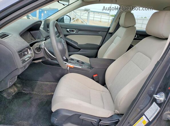 2HGFE2F21RH524509 2024 HONDA CIVIC Gray Widok wnętrza z przodu