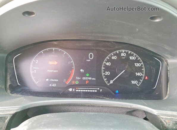 2HGFE2F21RH524509 2024 HONDA CIVIC Gray Widok zestawu wskaźników