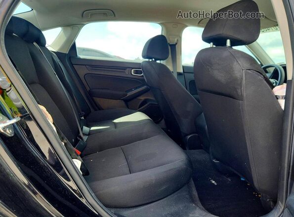 2HGFE2F21SH554616 2025 HONDA CIVIC Black უკანა სავარძლების ხედი