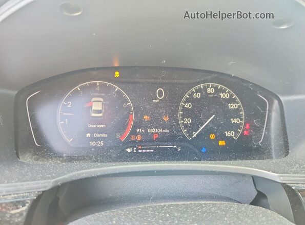 2HGFE2F21SH554616 2025 HONDA CIVIC Black ხელსაწყოთა პანელის ხედი