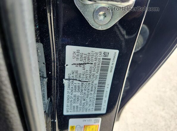 2HGFE2F21SH554616 2025 HONDA CIVIC Black VIN კოდის სტიკერის ხედი