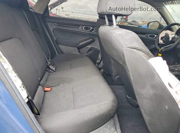 2HGFE2F21SH593268 2025 HONDA CIVIC Blue უკანა სავარძლების ხედი