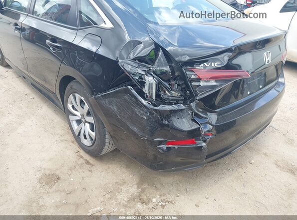 2HGFE2F21SH602230 2025 HONDA CIVIC Black Вид спереду