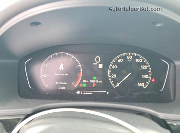 2HGFE2F21TH544525 2026 HONDA CIVIC Синий Вид щитка приборов