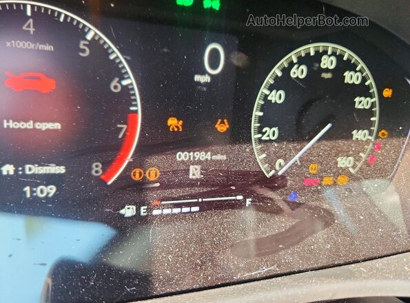 2HGFE2F21TH575662 2026 HONDA CIVIC Black Vista del cuadro de instrumentos