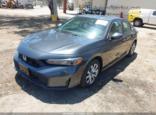 2HGFE2F21TH595166 2026 HONDA CIVIC Gray Առջևի ձախ երեք քառորդ տեսարան