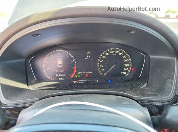 2HGFE2F22NH125098 2022 HONDA CIVIC Серый Вид щитка приборов