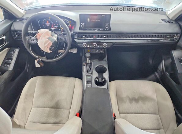 2HGFE2F22NH511584 2022 HONDA CIVIC Gray Dashboard view