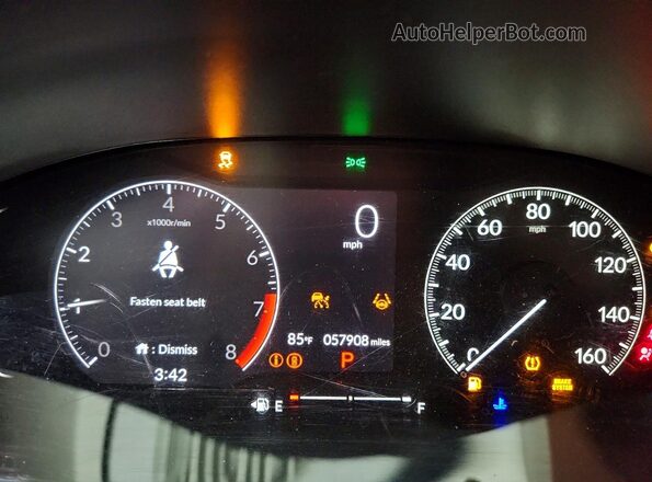 2HGFE2F22NH511584 2022 HONDA CIVIC Gray Instrument cluster view