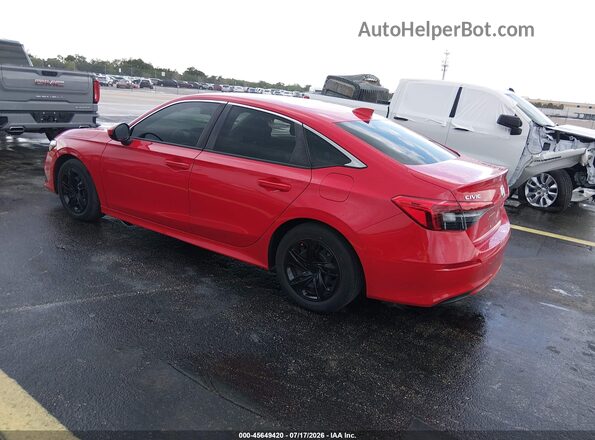 2HGFE2F22NH532340 2022 HONDA CIVIC Red Tył lewy