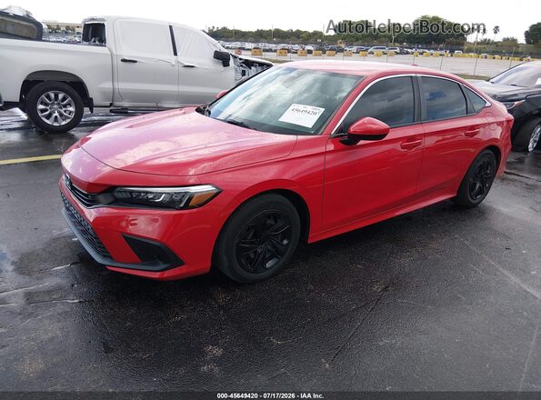 2HGFE2F22NH532340 2022 HONDA CIVIC Red Przód lewy