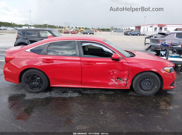 2HGFE2F22NH532340 2022 HONDA CIVIC Red Widok wnętrza z tyłu