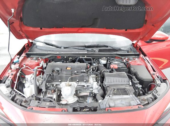 2HGFE2F22NH532340 2022 HONDA CIVIC Red Widok z tyłu