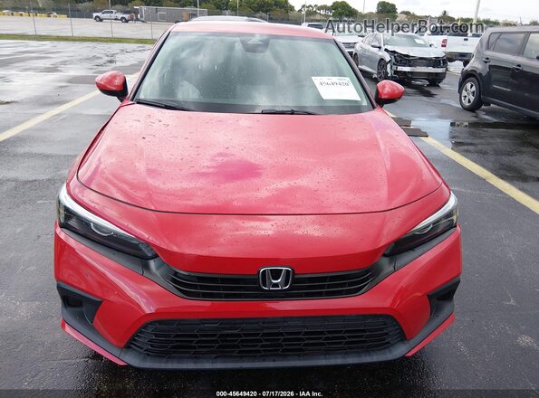 2HGFE2F22NH532340 2022 HONDA CIVIC Red Widok zestawu wskaźników