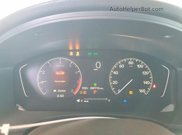 2HGFE2F22TH540788 2026 HONDA CIVIC Blue Սարքավորումների վահանակի տեսք