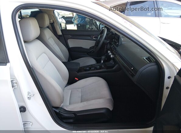 2HGFE2F23NH513148 2022 HONDA CIVIC Белый Вид салона спереди
