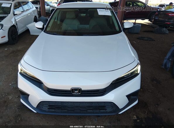 2HGFE2F23NH513148 2022 HONDA CIVIC Белый Вид щитка приборов