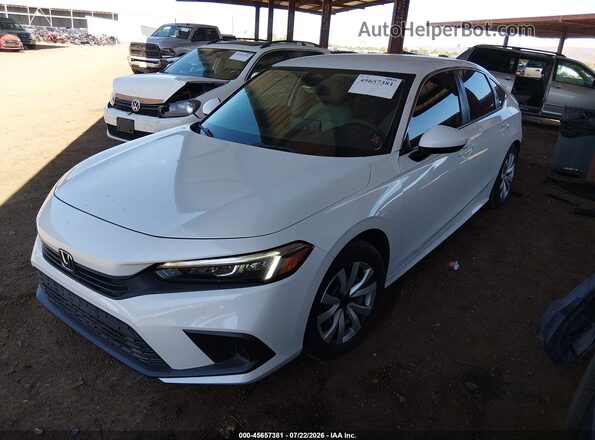 2HGFE2F23NH513148 2022 HONDA CIVIC Белый Передняя левая четверть