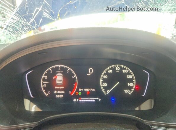 2HGFE2F23NH532251 2022 HONDA CIVIC Blue Vista del cuadro de instrumentos