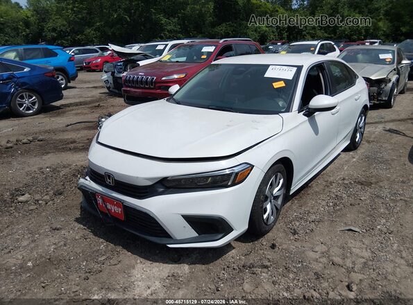 2HGFE2F23NH535974 2022 HONDA CIVIC White Vista tres cuartos delantera izquierda
