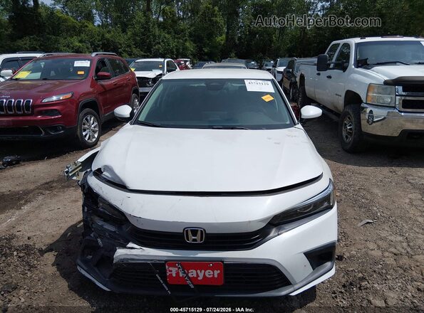 2HGFE2F23NH535974 2022 HONDA CIVIC White Vista del cuadro de instrumentos