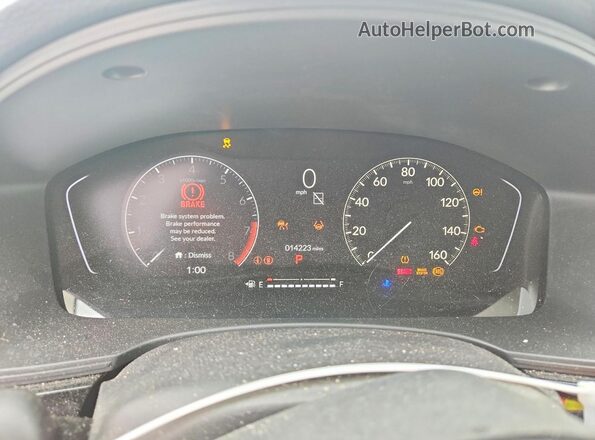 2HGFE2F23PH569304 2023 HONDA CIVIC Silver Widok zestawu wskaźników