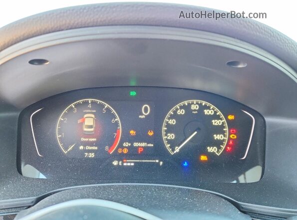 2HGFE2F23SH537378 2025 HONDA CIVIC Black Սարքավորումների վահանակի տեսք