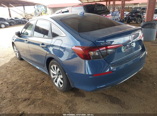 2HGFE2F23TH533431 2026 HONDA CIVIC Синий Задняя левая четверть
