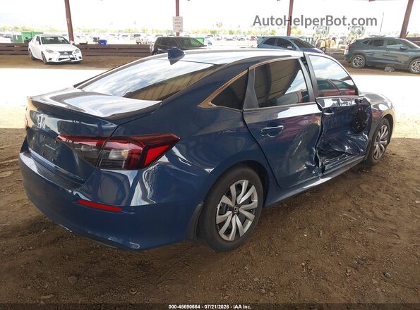 2HGFE2F23TH533431 2026 HONDA CIVIC Синий Задняя правая четверть