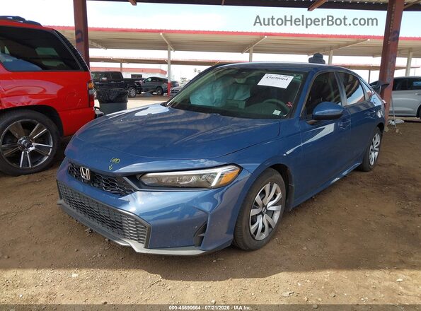 2HGFE2F23TH533431 2026 HONDA CIVIC Синий Передняя левая четверть