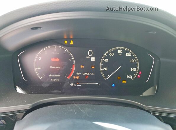 2HGFE2F23TH552772 2026 HONDA CIVIC Blue ხელსაწყოთა პანელის ხედი