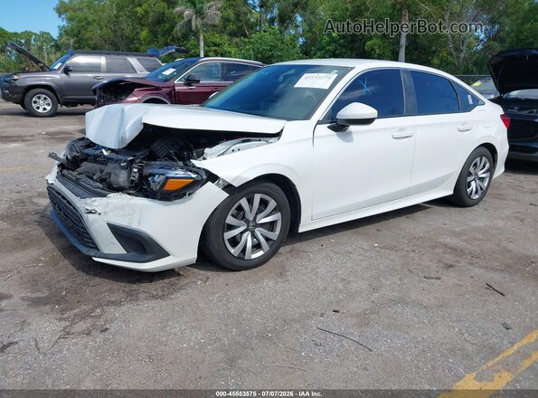 2HGFE2F24NH517015 2022 HONDA CIVIC Белый Передняя левая четверть