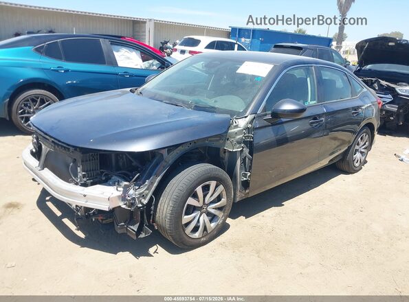 2HGFE2F24PH562846 2023 HONDA CIVIC Серый Передняя левая четверть