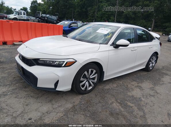 2HGFE2F24SH527135 2025 HONDA CIVIC White Առջևի ձախ երեք քառորդ տեսարան