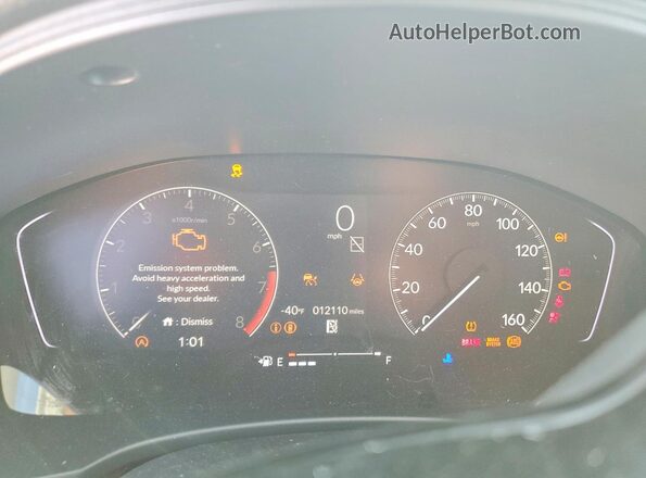 2HGFE2F24SH603422 2025 HONDA CIVIC Black Вид щитка приладів
