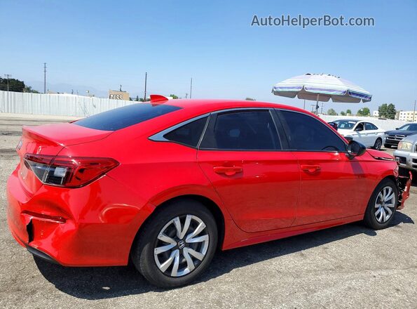 2HGFE2F25NH516603 2022 HONDA CIVIC Red Rear right