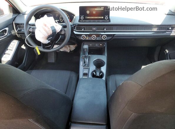 2HGFE2F25NH516603 2022 HONDA CIVIC Red Dashboard view