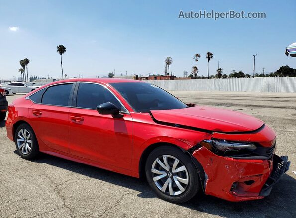 2HGFE2F25NH516603 2022 HONDA CIVIC Red Front right