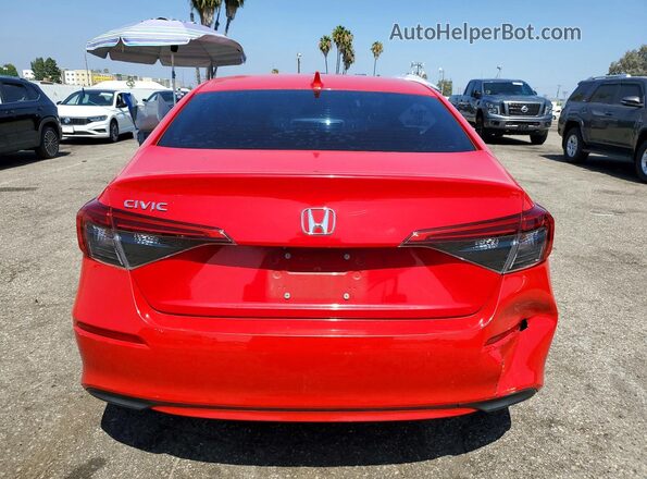 2HGFE2F25NH516603 2022 HONDA CIVIC Red Rear view