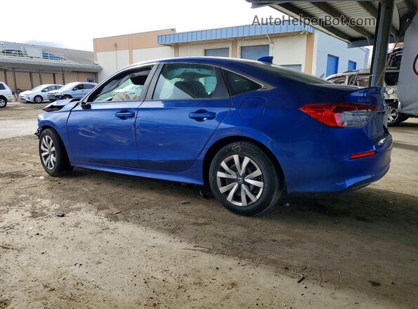 2HGFE2F25NH553859 2022 HONDA CIVIC Blue Задня ліва чверть