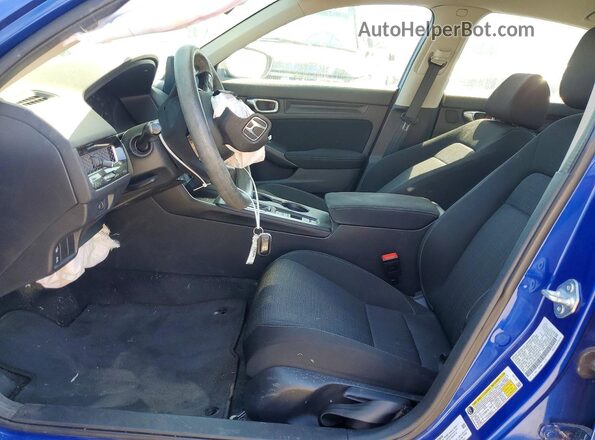 2HGFE2F25NH553859 2022 HONDA CIVIC Blue Вид салону спереду
