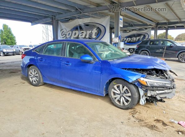 2HGFE2F25NH553859 2022 HONDA CIVIC Blue Передня права чверть